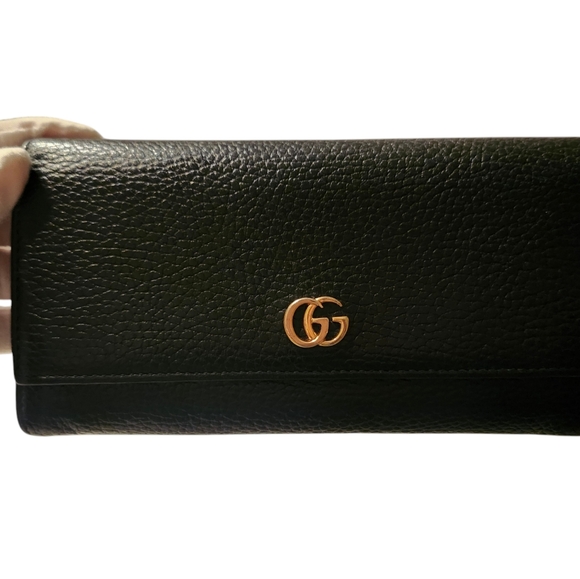 SOLD Gucci GG Marmont Long Wallet in Black - Picture 3 of 11